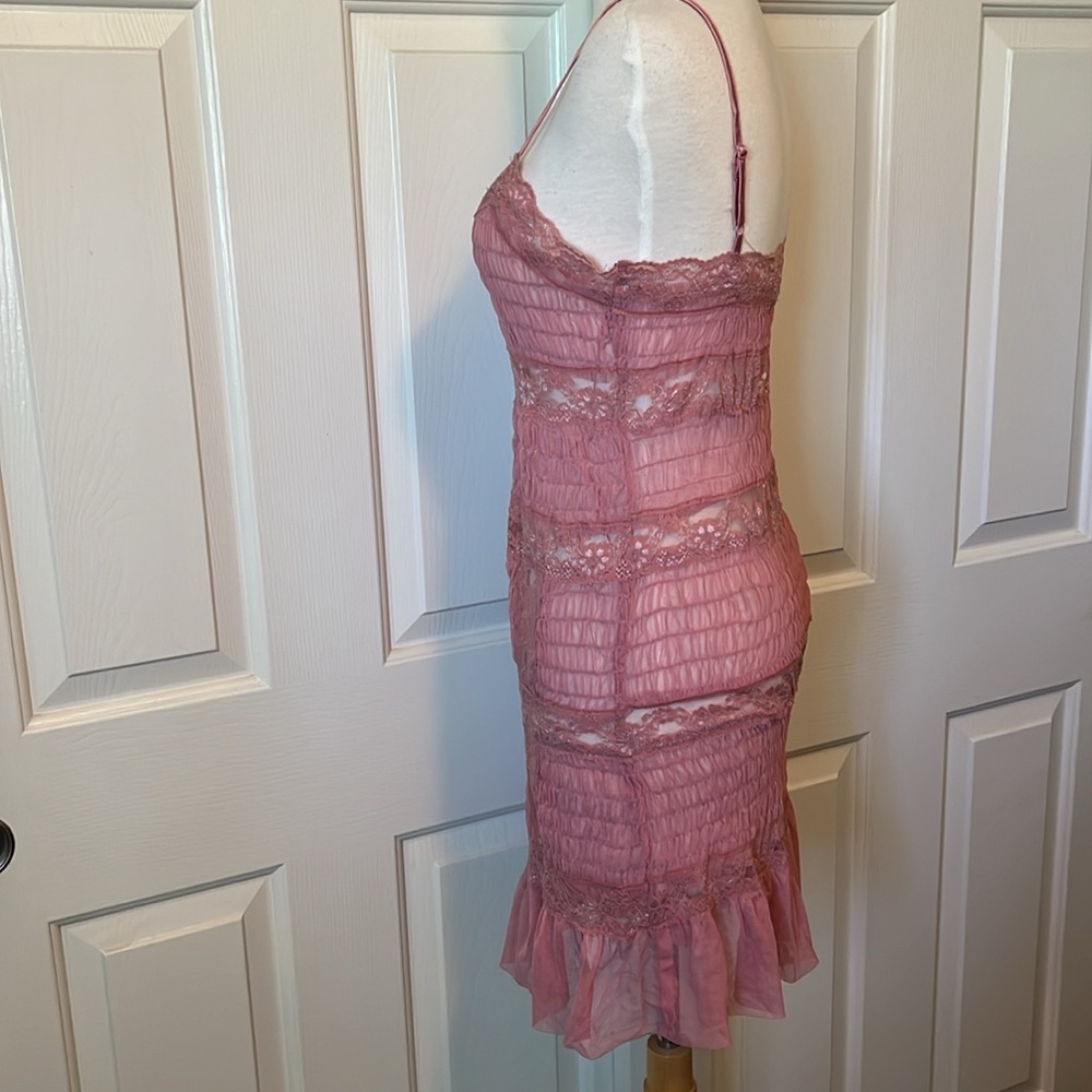 Free People Condesa Mini Slip Dress In Smoke Rose Color Nwot View 5